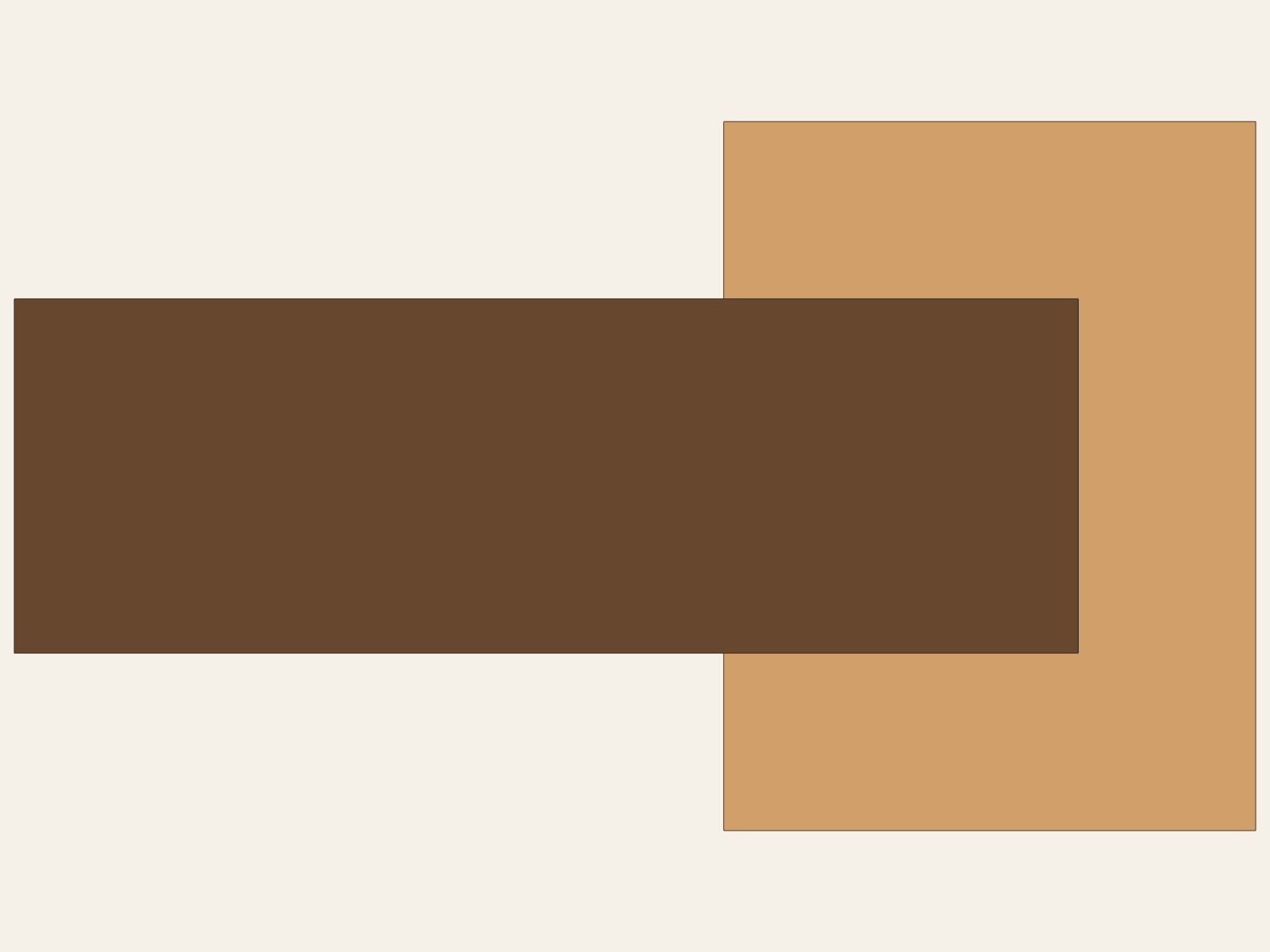 Model-derived section through a fixed end and dowel, showing the blind socket floor and the selected half-inch insertion depth.